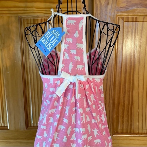 LBH by Hatley Tween Fuchsia Bears Tank Top Pink Size 12 - Picture 5 of 14